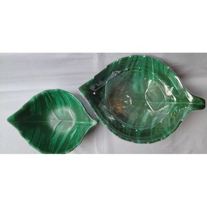 Opalhouse 2pk Leaf Melamine Nesting Bowls Set Summer Tropical